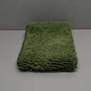 OLANLY Bathroom Rugs 30x20, Extra Soft Absorbent Chenille Bath Rugs, Rubber Backing Quick Dry, Machine Washable Bath Mats for Bathroom Floor, Tub and Shower, Home Decor Accessories, Olive Green