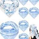 8 Pack Blue and White Silk Bride Bandanas 27 "x 27" Soft Blue Headbands Bridesmaid Gifts Last Toast on the Coast Bachelorette Party Item Head Scarf for Bridal Shower Favors Maid of Honor