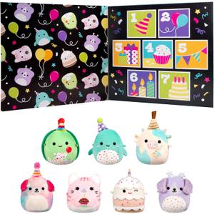 Squishmallows Original Micromallows Plush Birthday Countdown 7-Pack