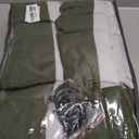 Olive Green Pleated Linen Blackout Curtains 90 Inches Long for Bedroom Living Room Pinch Pleat Black Out Thermal Insulated Ring Hooks Back Tab Room Darkening Drapes Dark Green Curtains with Liner (40"W x 90"L (Pack of 2))