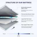 EGOHOME 8 Inch Full Mattress, Gel Memory Foam with Charcoal, Fiberglass Free, CertiPUR-US Certified, Temperature-Regulating, Machine Washable Cover, 75" x 54" x 8", Medium