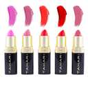 VOTUM Tahari Lipstick Set  5-Piece Super Lustrous Gift Set, Multi-Finish (Matte, Cream, Pearl), Pink Shades, Long-Lasting Lipstick