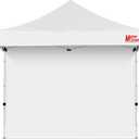 MASTERCANOPY 10x10ft Canopy SunWall Instant Canopy SideWall for Pop Up Canopy Tent Gazebos, UV Protection Sidewall Only, Spliceable (1 Pack, White)
