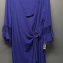 R&M Richards Women's Vibrant Glam Wrap Dress, Violet, Size 18
