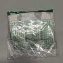 Beauoop Linen Floral Valance Curtains for Kitchen Living Room Grey Flower Semi Sheer for Bedroom Cafe Farmhouse Light Filtering Rod Pocket Voile Small Window Treatment Drapes, 50x18, 1 Panel