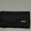 PackIt Freezable Lunch Bag, Black, Built with EcoFreeze Technology, Foldable, Reusable, Zip and Fold Closure with Buckle Handle, Perfect for School and Office Lunches
