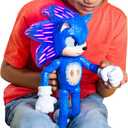 Sonic The Hedgehog 3 Ultimate Talking Sonic 12-Inch Figure, Features 30+ Iconic and Humorous Phrases and Sounds from The Movies, Light-Up Eyes and Quills