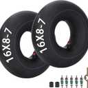16x8.00-7(16x8-7 16/8-7) Inner Tube with TR13 Straight Valve Stem Replacement for ATV Quad Bike Golf Cart Lawn Mowers Snow Blowers Farm Tractors Wheelbarrows Trailers