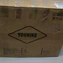 YOUNIKE Bar Stools Set of 2, Boho Colorful Patchwork Barstools, Adjustable Swivel Counter Height Bar Stool Faux Leather Upholstered Barstool with Back, Compact Bar Chair for Kitchen Island, TanGreen