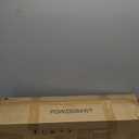 RUSTOWN Rustic Wood Wall Bathroom Cabinet, Farmhouse Medicine Cabinet Wall Mounted, Space Saving Wall Storage Cabinet with 2 Barn Door, 3-Tier Adjustable Shelves and Towel Bar (White)