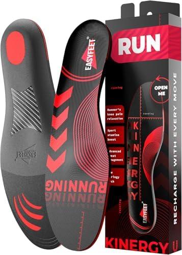 Running & Sport Insoles for Men & Women - Athletic Sneaker Inserts | Shock Absorption, Energy Return, Cushioned, Basketball, Walking, Hiking, Tennis, Cleats, Gym Training, Arch Support, XS (Men 4.5-6.5/Women 5.5-7.5)