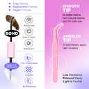 Pawotence Lash Extension Kit DIY 280pcs Brown Lash Clusters Eyelash Extension Kit 40D 9-16mm Individual Lashes Kit with Lash Bond and Seal Lash Tweezers for Self Use (Brown 40D, 9-16mm, Kit)
