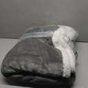 Electric Heated Blanket 72"x84" Full Size - Flannel & Sherpa Fabric Dual-Sided, 6 Heat Settings & 1-10 Hours Auto Off, Soft & Cozy Warming Throw for Home, Office, or Bed, Machine Washable, Light Gray