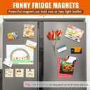 tutata Business Card Magnets, 2" x 3.5", 200 Pack, Strong Flexible Magnetic Tape, Self Adhesive Backings, for Fridge, Photos, Cards, Small Business Supplies