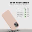 Compatible with iPhone Cover 13 Case Silicone with Screen Protector - Pink