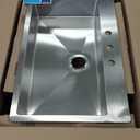 Elkay ECTSRSAD3322603 Crosstown 18 Gauge Stainless Steel 33" x 22" x 6" 3-Hole Single Bowl Dual Mount ADA Sink