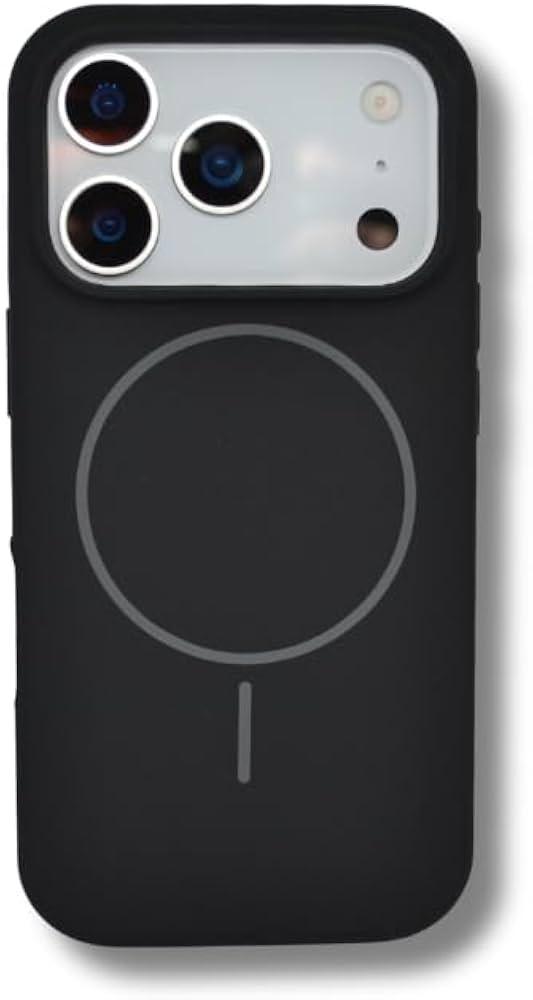 Super Premium Luxury Silicone Case Compatible with iPhone 17 Pro Max | Liquid Silicone with Microfiber Inner Lining | Compatible with MagSafe | Smooth Velvet Touch Black