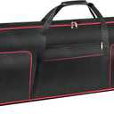 61 Key Keyboard Gig Bag Case,Portable Durable Keyboard Piano Waterproof 600D Oxford Cloth with 10mm Cotton Padded Case Gig Bag 40"x16"x6" (Black)