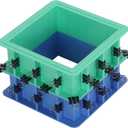 BBDINO Adjustable Mold Housing Kit for Silicone Mold Making - 2 Sets Plastic Silicone Mold Housing Kit - Free Combination & Tierable Mold Housing Kit- Ideal for Silicone Molds, Soap Molds, Wax Molds (Blind 2 Sets)