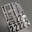 1.5 inch Self Adhesive Numbers for Mailbox, House Numbers, Reflective Mailbox Number, Trash Cans Number, for Outside, 60 PCS (Black/White)