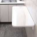 Folding Wall Table,Fold Down Table Wall Mounted,Laundry Room for Folding Clothes,Foldable Desk for Home Office,Study Work Bench, Kitchen Dining(White, 27.6"15.7"(7040cm))