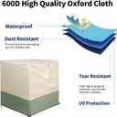 Air Conditioner Cover for Outside Units, 24 inch Outdoor AC Cover for Outside Unit Windproof, 600D Heavy Duty Oxford Fabric Fits up to 24" x 24" x 30"