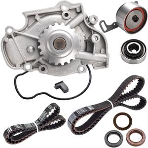 Nakuuly Timing Belt Kit with Water Pump Compatible with 1994-2002 Honda Accord, 1998 Odyssey, 1997-1999 Acura CL, 1998-1999 Isuzu Oasis 2.2L 2.3L L4 SOHC 16V Engine F22B1 F23A1 F23A4 F23A5 F23A7
