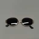 livho 2025 Trendy Oval Sunglasses - Stylish Polarized Shades for Everyday - Retro Metal Frames