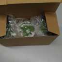 HEYO-YEPY 3PCS Cute Artificial Plant Office Decor for Women and Men, Aesthetic Desk Plant Decor for Office and Home, Potted Small Fake Plants for Indoor Decoration, White Pots Green Plants