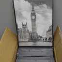 GOmaize Front Loading Black Picture Frame 5x7 Set of 10 Wall and Table Mounting