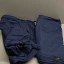 SUNROX Gel Memory Foam Chair Cushions, FadeShield Water-, Stain-Resistant Durable Reversible Seat Cushion Pads with Ties for Indoor/Outdoor Kitchen Dining Office 17"x16" Set of 6, Navy