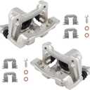 KUSATEC 19B6456 19B6457 Rear Disc Brake Caliper with Bracket fit for 2011-2015 Hyundai Sonata, Kia Optima; Both Left and Right side