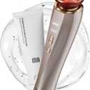 INIA Flare 3-in-1 Microcurrent Facial Device Red Light Therapy for Face and Neck Massager Tool with Heat & Vibration for Skincare Puffiness, Firming, Smoothing