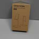 OMOTON Cell Phone Stand, Adjustable Angle Height Desk Phone Dock Holder for iPhone Air 17 Pro Max/Plus/XS/XR, Samsung Galaxy S20 / S10 / S9 / S8 and Other Phones (3.5-7.0-Inch),Silver