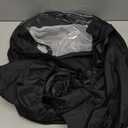 Waterproof Baby Car Seat Cover, Car Seat Rain Cover with Clear Window & Breathable Mesh, Universal Baby Carrier Cover with Support Rod to Prevent Collapse, Lightweight Weather Shield with Storage Bag (Black)