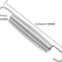 40 Pack Trampoline Springs 5.5 Heavy Duty Galvanized Steel Replacement Trampoline Parts Springs with T Hook, Great for Outdoor Trampoline Aotob, Skywalker, JumpKing, UpperBounce, SkyBound