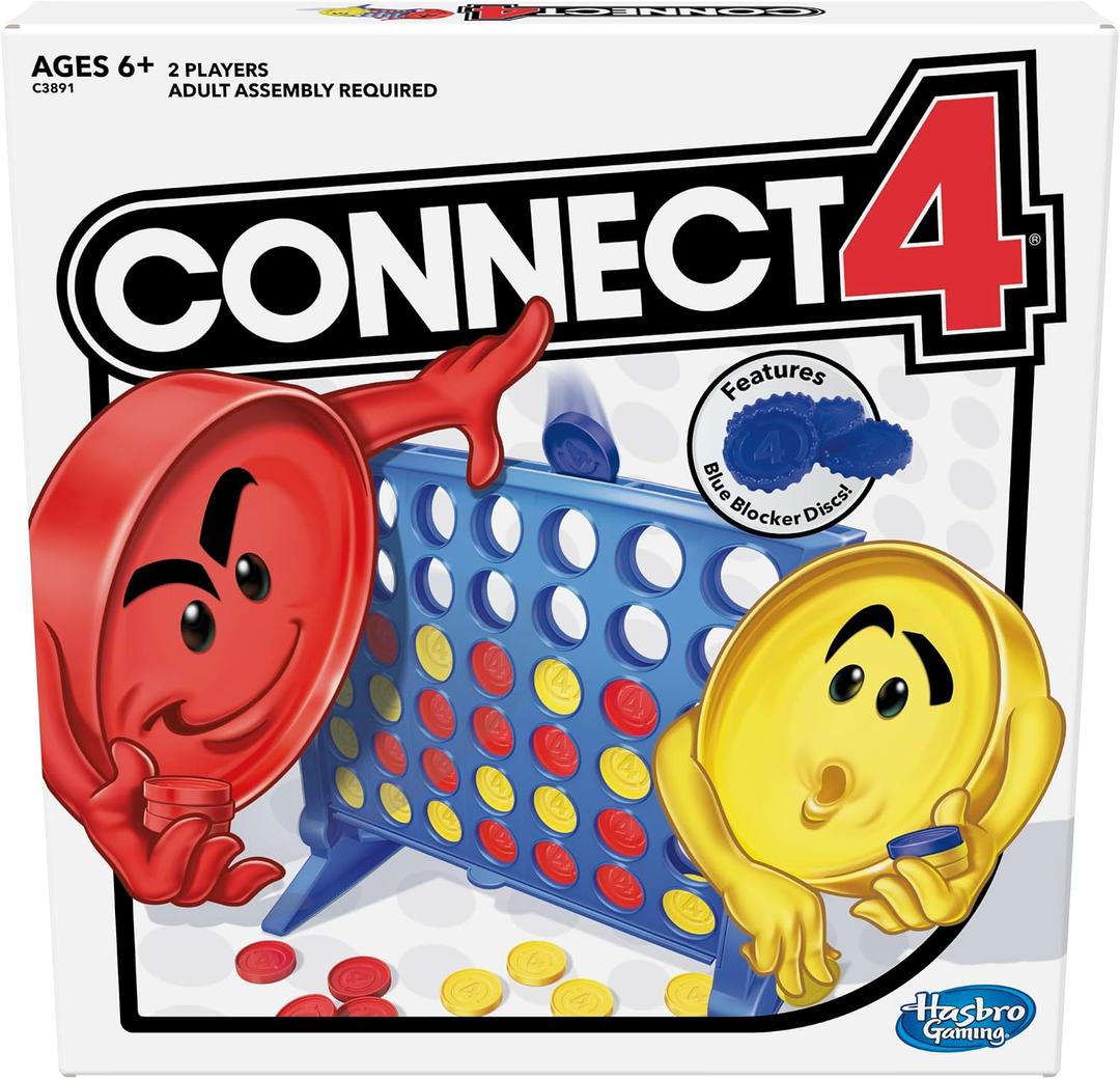 Hasbro Gaming Connect 4 Strategy Board Game for Ages 6 and Up (Amazon Exclusive), Compact