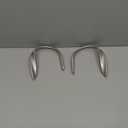 Curtain Holdbacks Hooks Holders for Drapes Wall Mounted, Decorative Aluminum Alloy Curtain Tiebacks Drapery Holdbacks with Screws for Window Dcor Silver (2 pack)