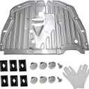 Engine Splash Shield Under Car Cover 74110-TBA-A00 Compatible with Honda Civic 2016-2021, Splash Guard Skid Plate and Mud Guard