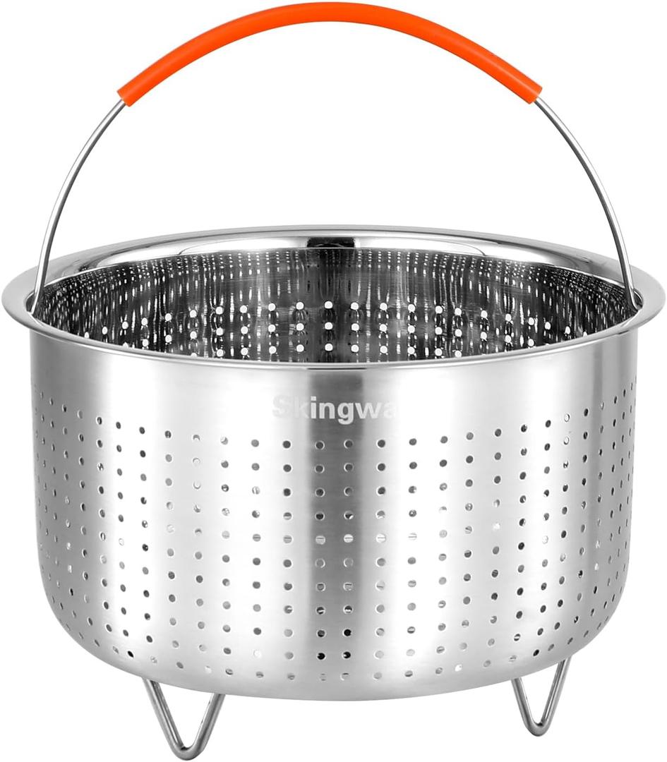 Steamer Basket for Instant Pot, Stainless Steel Vegetable Steamer Basket Insert for Pots (6qt)