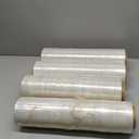 PackageZoom 4 Rolls 18" x 1500 Ft Stretch Wrap Heavy Duty, Industrial Strength Shrink Wrap, 55 Gauge High Performance Stretch Film Replaces 80 Gauge Low Films, Clear Hand Stretch Wrap