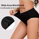 Women's Cotton Bikini Panties High Cut Full Coverage Hipster Breathable Soft Womens Bikini Comfort Underwear Cheeky (XXL)