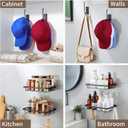 Baseball Cap Rack Wall Mount, 2 Wire Baskets with Front Hooks, Plus 2 Long Hooks, Metal Hat Organizer for 40+ Caps, Black