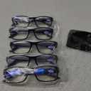 Gaoye Reading Glasses Men/Women, Eyeglasses, Blue Light Readers for Men/Women, Computer Eye Glasses, Cheaters (B1-5 Pack Light Black)