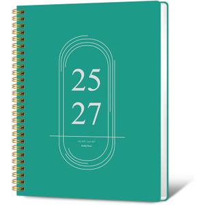 Monthly Planner 2025-2027 - 2 Year Monthly Planner Calendar 2025-2027, July 2025 - June 2027, 7.3" * 9.5", 24 Months Calendar Planner with Waterproof CoverSpiral Bound, for Office, School Home Planning - Blue