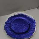 Royal Blue Charger Plates Bulk 10Pcs - 13" Elegant Royal Blue Chargers for Dinner Plates, Wedding & Event Decorative Charger Plates Set