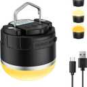 Rechargeable LED Camping Lantern 1000LM, Portable Tent Lights with 3 Colors, IP65 Waterproof, Magnetic Base, 4000mAH Emergency Hanging Light for Power Outages, Hiking, Tent, Outdoor, Home