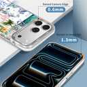 for iPhone 17 Pro Max Case, Clear with Beach Lighthouse Bicycle Collage Pattern Compatible with Magsafe Soft Protective Case for Women Girl (White)