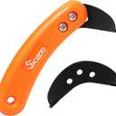 Carbide Scoring Cutter Knife & 1PCS Replacement Blade,for Fiberboard Laminate Vinyl Flooring Cutting,& Linoleum,Plexiglass,Acrylic,Plastic,Styrene and Soft Tile Sheets Scoring Cutting (Orange)