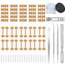 Ingrown Toenail Corrector Set with Correction Strips, Professional Ingrown Toenail Removal Kit, Toenail Correction Strips & Ingrown Toenails Pedicure Tool Set for Home Pedicure Care